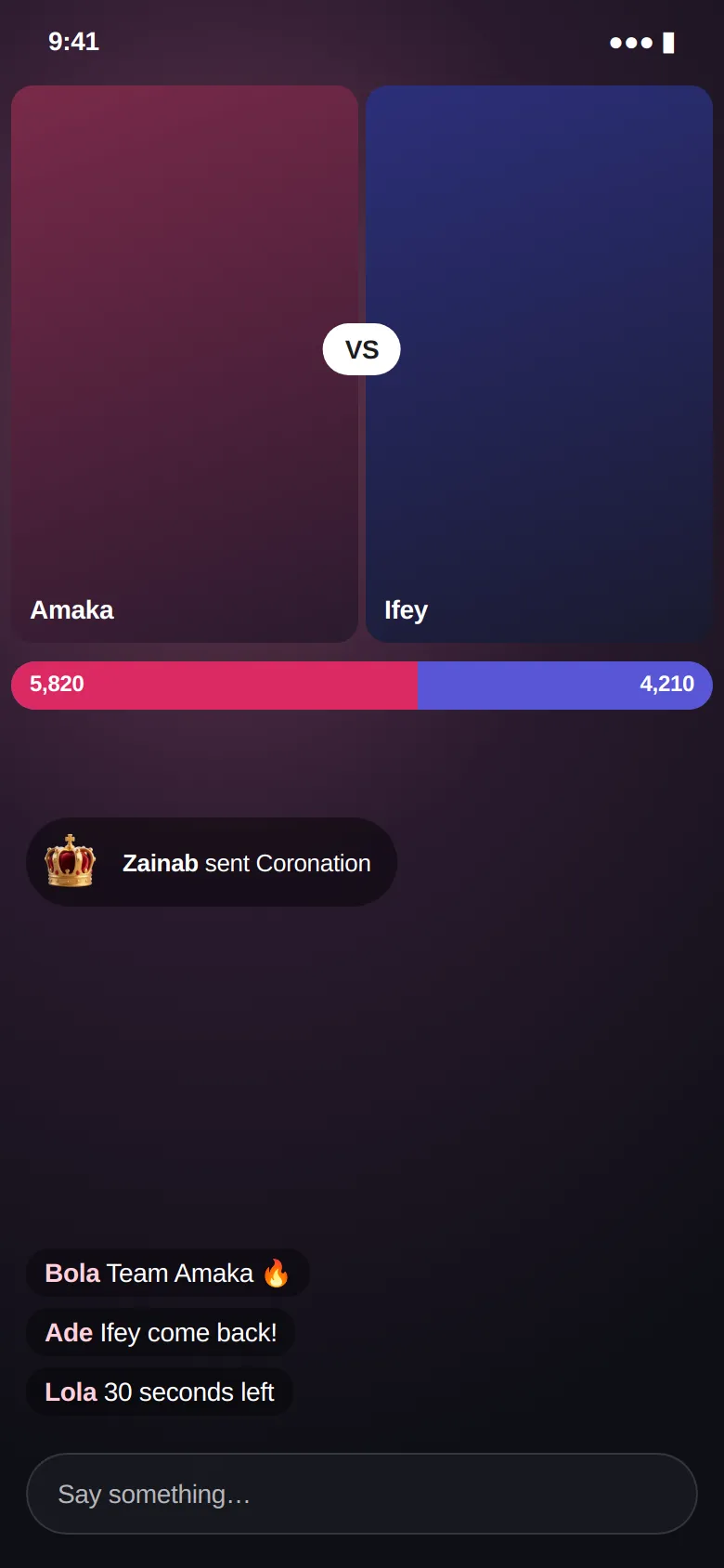 Battles and rankings